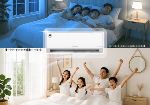 Điều hòa HIKAWA PC-I độ ồn thấp: Trọn êm ái, an lành – Trọn ngày dài năng lượng