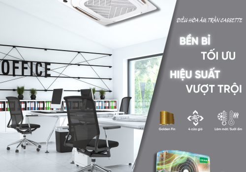 Điều hòa âm trần cassette HIKAWA: Bền bỉ tối ưu - Hiệu suất vượt trội