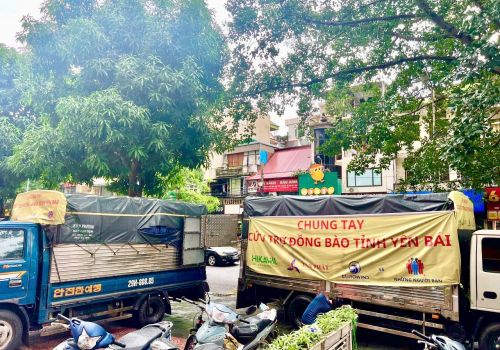 Hikawa cứu trợ người dân tỉnh Yên Bái sau ảnh hưởng của bão số 3