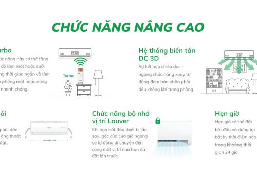 Tiện nghi với nhiều chức năng nâng cao