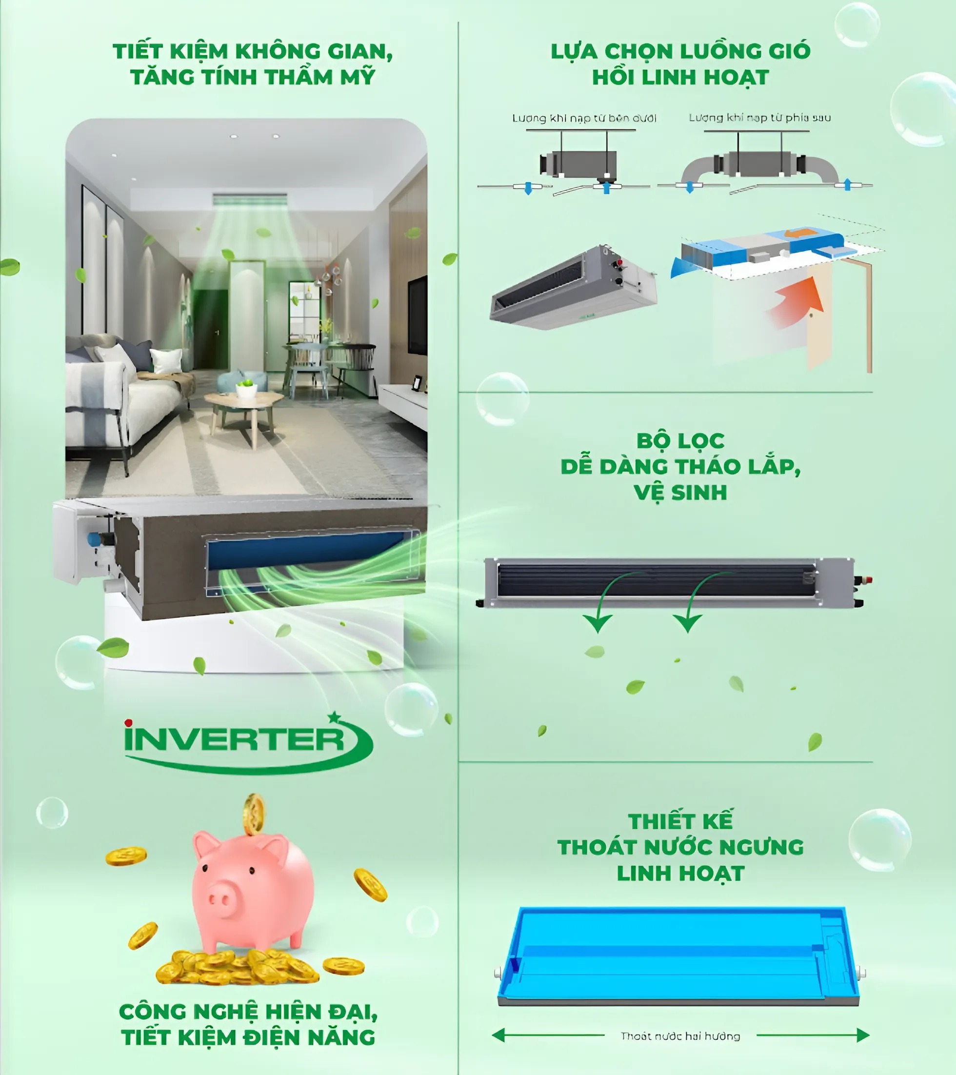 âm trần nối ống gió