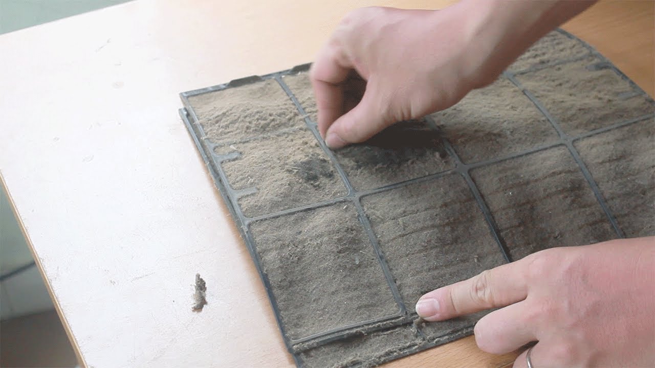 bộ lọc không khí điều hòa bị bẩn