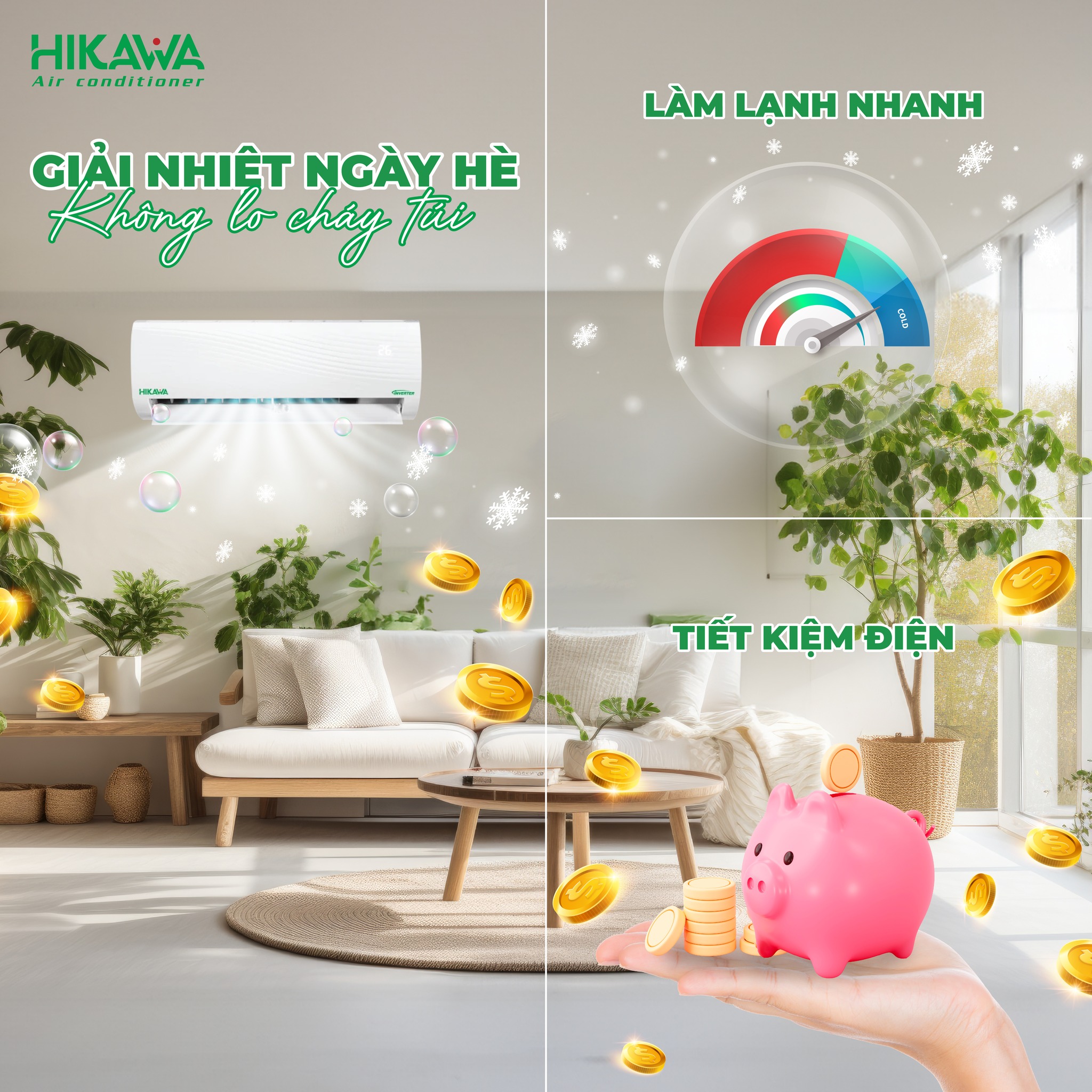 công nghệ inverter tiết kiệm điện