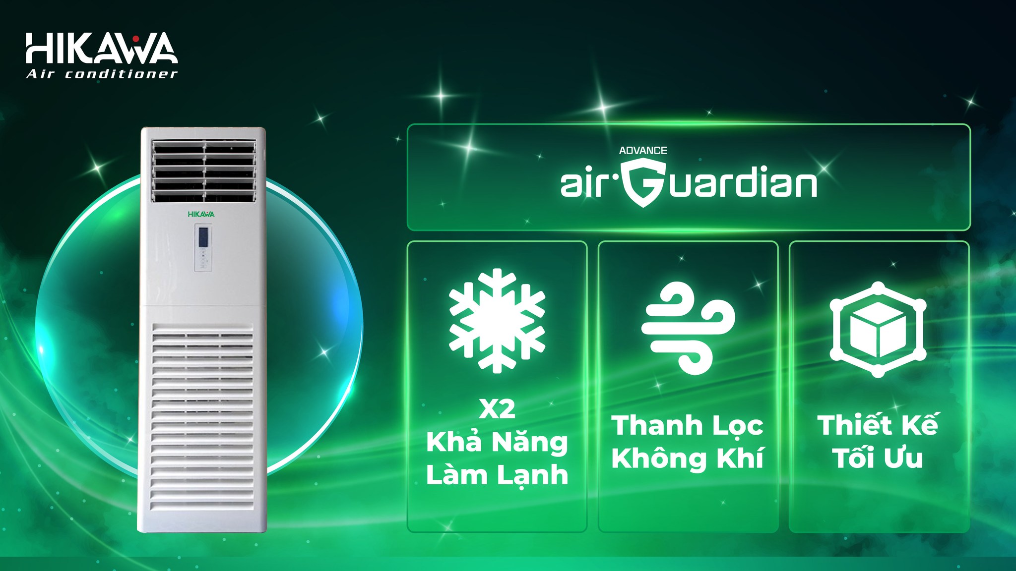 công suất làm lạnh của điều hòa công nghiệp hikawa