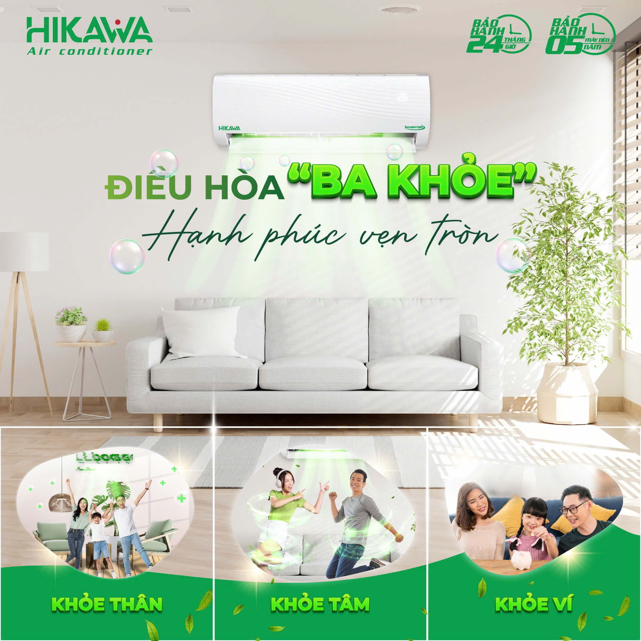 iều hòa hikawa 3 khỏe