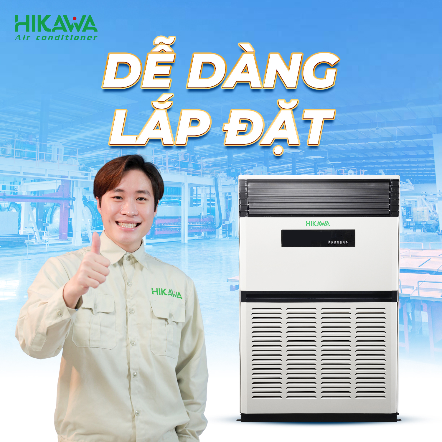 iều hòa hikawa dễ dàng lắp đặt