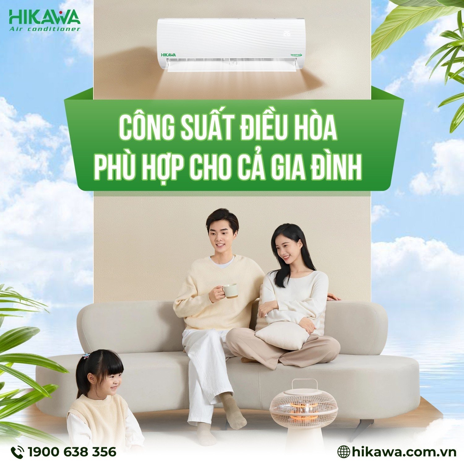 lựa chọn điều hòa phù hợp với diện tích phòng