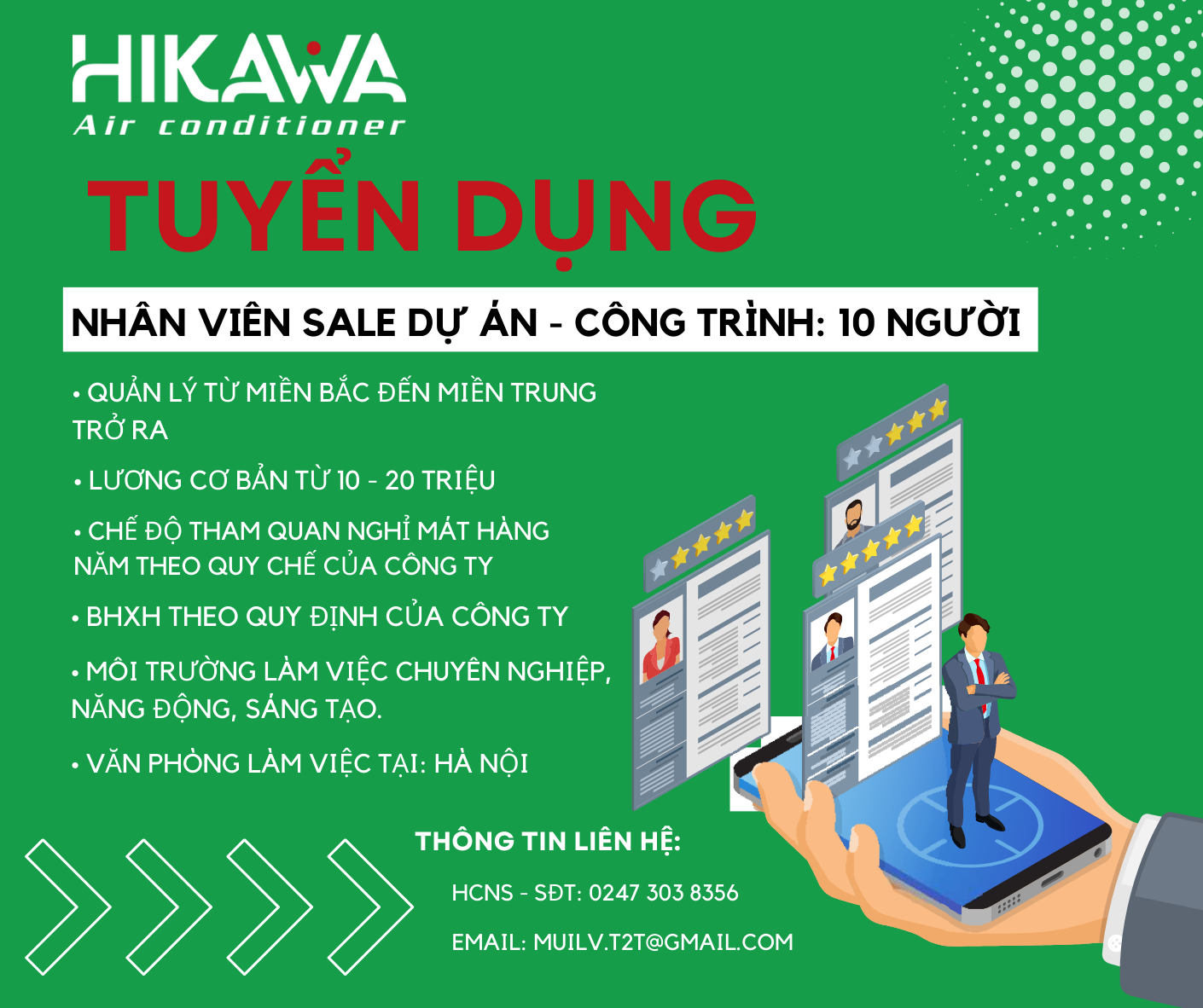 nh tuyển dụng nhân viên sale 