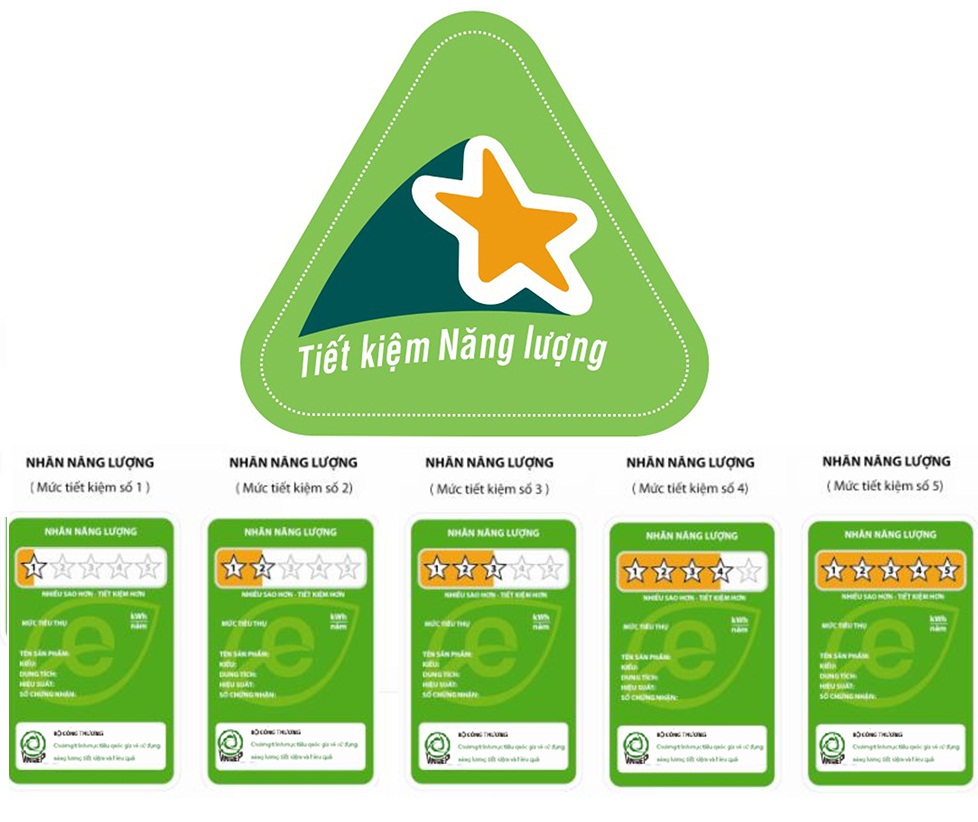nhãn năng lượng trên máy lạnh